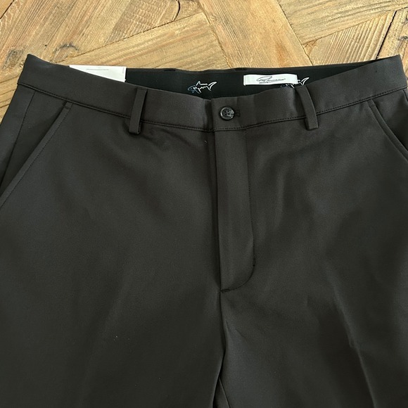 Greg Norman Mens Ultimate Classic Travel Pant Black 34x30 Stretch Golf NWT - Picture 8 of 13